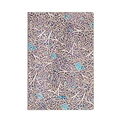 Afbeelding van Paperblanks Flexis Kalender 12 maanden 2025, turquoise Granada, mini, horizontaal, sluiting met elastiek