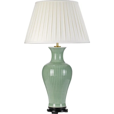 Afbeelding van Tafellamp Steady Lighting Kunststof E27 L: 51cm Voor Binnen Woonkamer Eetkamer Celadon