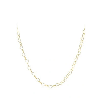 Afbeelding van Bijoutheek Collier Hart Schakel Goud