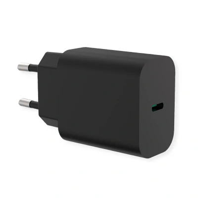 Afbeelding van VALUE USB oplader met eurostekker, 1 poort (Type C PD), 25W
