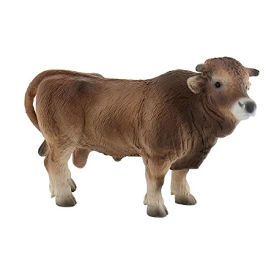 Afbeelding van Bullyland 62624 speelfiguur Alpenkalb Mona, ca. 12,8 cm groot dierenfiguur, detailgetrouw, PVC vrij, ideaal als taartfiguur en klein cadeau voor kinderen vanaf 3 jaar