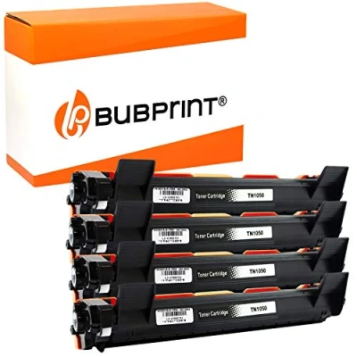 Afbeelding van Bubprint TN 1050 4 toners, compatibel als vervanging voor Brother 1050, TN1050, HL 1110, MFC 1910W, DCP 1610W, 1810, 1612W, 1210W, 1212W, 1510, 1512, 1112, zwart