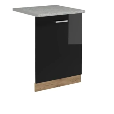 Afbeelding van Vicco &quot;R Line&quot;, zwart hoogglans, 60 cm, AP marmer