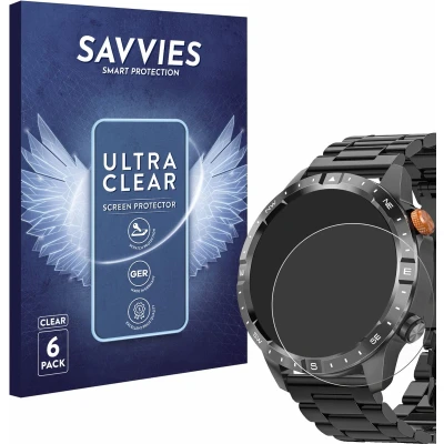 Afbeelding van Savvies Screenprotector voor Swgota AK57 1.43&quot; Folie Beschermfolie transparant (6 Stuks)