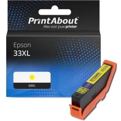 Afbeelding van Huismerk Epson 33XL (C13T33644012) Inktcartridge Geel Hoge capaciteit