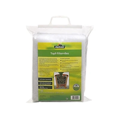 Afbeelding van Dehner Filtervlies voor plantenpotten, ca. 2 x 1 m, wit grijs