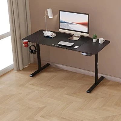 Afbeelding van [pro.tec] Bureau Hayward zit sta elektrisch verstelbaar zwart