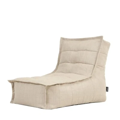 Afbeelding van icon Dolce Zitzak, Beige, Geweven Stof, Zitzak Volwassen met Vulling Inbegrepen, Waterbestendig, Buiten Ligstoel, Tuin, Tuinmeubilair