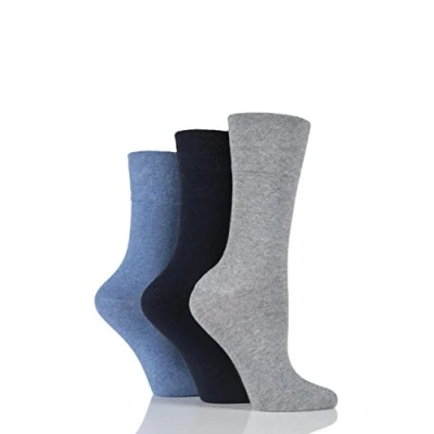 Afbeelding van Dames Diabetische Naadloze Toe&quot;&quot;Gentle Grip Honing Combe Top Niet Elastische Sokken