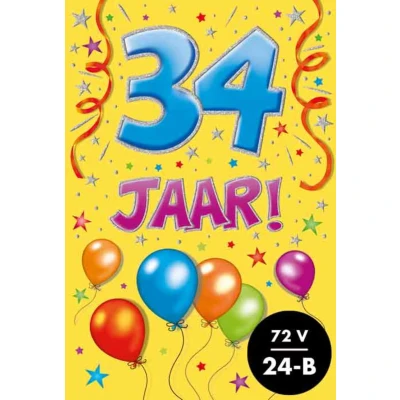 Afbeelding van Kaart That funny age 34 jaar AT1032 E