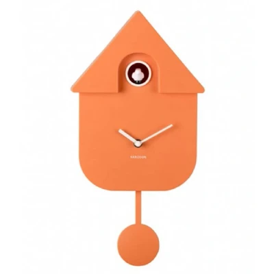 Afbeelding van Karlsson Koekoeksklok Modern Cuckoo Wandklok Oranje 41x21,5x8,5cm