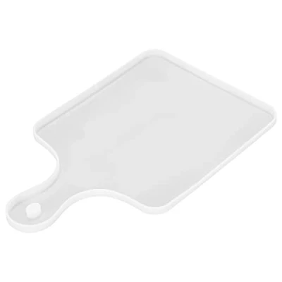 Afbeelding van Hars Dienblad Mallen, Epoxyhars Snijplank Mold Tray Siliconen Serveerplankvorm met handvat voor DIY Fruit Snack Coaster Thuis Tafel Decor (Vierkant)