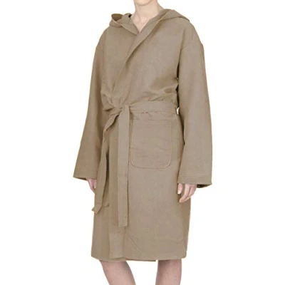 Afbeelding van PETTI Artigiani Italiani badjas microvezel, voor heren, van microvezel dames, taupe, M, 100%