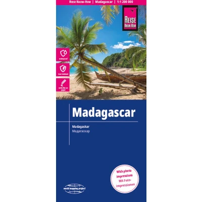 Afbeelding van Reise Know How Landkarte Madagaskar 1 : 1.200.000: reiß und wasserfest (world mapping project)