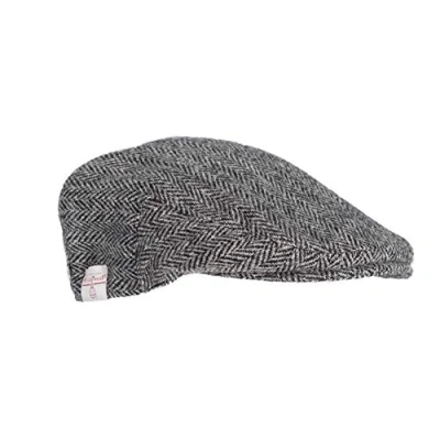 Afbeelding van Walker and Hawkes Oakmoor Platte pet Harris Tweed countrystijl Staalgrijs S