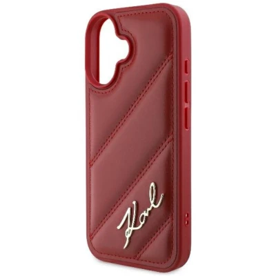 Afbeelding van Karl Lagerfeld iPhone 16 Hoesje: Stijlvolle Bescherming Rood