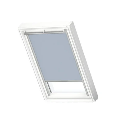Afbeelding van VELUX Origineel Verduisterend Rolgordijn (DKL), Zilveren Kozijn, MK08, Light Blue
