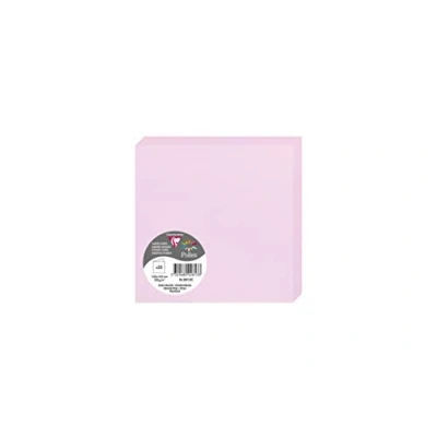 Afbeelding van Clairefontaine 2813C verpakking (met 25 dubbele kaarten pollen, gevouwen, 135 x mm) 210g, bonbonroze