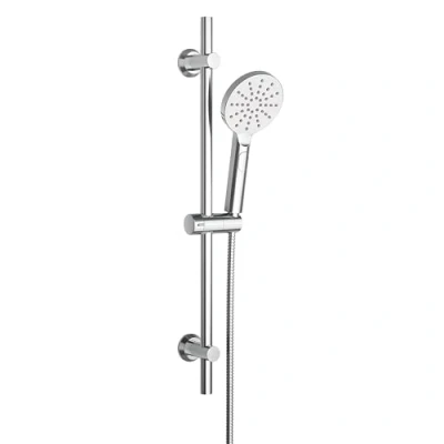 Afbeelding van Görbach Roestvrijstalen Doucheset met Handdouche, Douchestangset 70 cm, Douchestang Douchekophouder en Slang voor Badkamer, Rond, Chroom