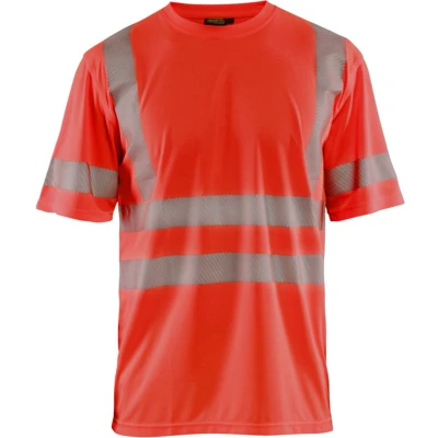 Afbeelding van T shirt High Vis UV korte mouw ronde hals 3420 rood
