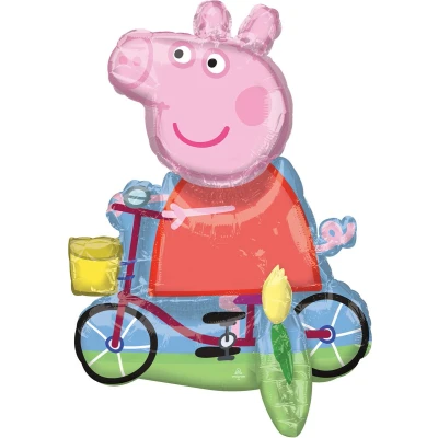 Afbeelding van Amscan Peppa Pig Folie tafel ballon 1 stuks Leeg.