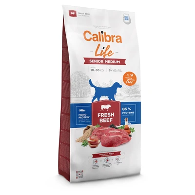 Afbeelding van 12kg Calibra Life Senior Medium Breed met vers Rundvlees hondenvoer droog