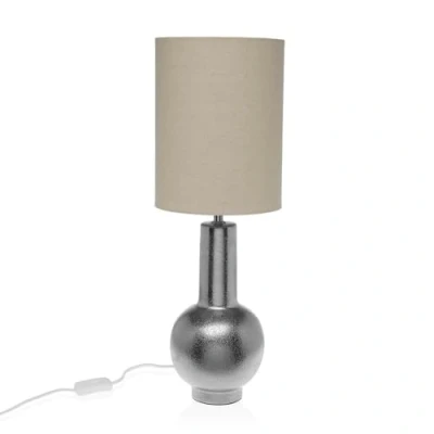 Afbeelding van Bureaulamp Versa Zilverkleurig Keramisch 20 x 57 cm
