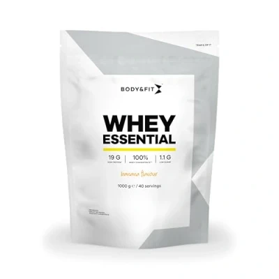 Afbeelding van Body &amp; Fit Whey Essential Eiwitpoeder Banaan Proteine Poeder Protein 40 shakes (1000 gram)
