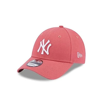 Afbeelding van New Era York Yankees MLB Fankappe 9Forty Strapback Cap NY Logo Basecap pink weiß One Size