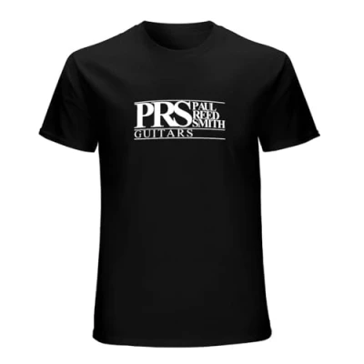 Afbeelding van Paul Reed Smith Prs Guitars Logo Men&#039;S T Shirt Custom Black Size M