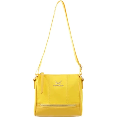 Afbeelding van Sansibar Schoudertas Crossover Bag Yellow Geel