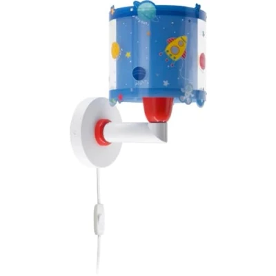Afbeelding van Dalber kinder wandlamp kinderkamer kinderlamp Planets Planeten zonnestelsel blauw