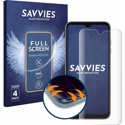 Afbeelding van Savvies Screenprotector voor Fairphone 4 Folie Beschermfolie transparant volledig dekking (4 Stuks)