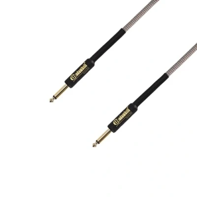 Afbeelding van Adam Hall Cables 4 Star instrumentenkabel nylon mantel jack TS, bruin, 3 m