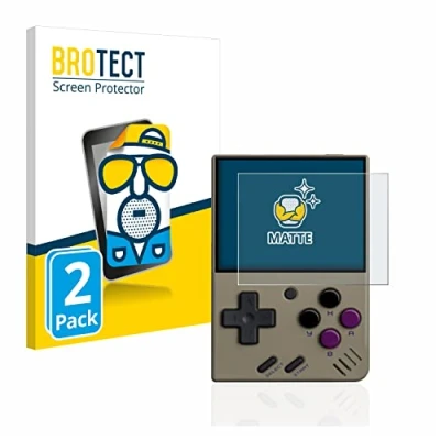 Afbeelding van BROTECT (2 Stuks) Antireflecterende Beschermfolie voor Miyoo Mini V2 Anti Glare Screen Protector, Mat, Ontspiegelend
