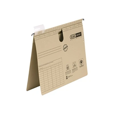 Afbeelding van 50x ELBA Vertic Ultimate hangmap voor lade A4 met snelhechter bodem ka