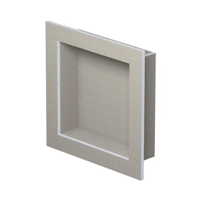 Afbeelding van LUX ELEMENTS Wand nis douche klaar om te betegelen 40,6 x 40,6cm I Prefab douchenis van hardschuim ﻿Plaatsbesparende planchetmogelijkheid