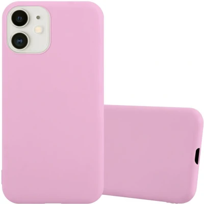 Afbeelding van Cadorabo Hoesje geschikt voor Apple iPhone 12 MINI in CANDY ROZE Beschermhoes TPU silicone Case Cover