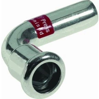 Afbeelding van Vsh xpress staal bocht koppeling 90gr 42 x 42mm pers insteek 6201681