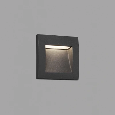 Afbeelding van Faro Lighting Sedna LED Outdoor Inbouw wand licht donkergrijs IP65