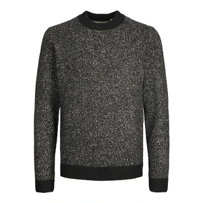 Afbeelding van Jack &amp; Jones Jcospace MOCK NECK Trui, Heren, Maat: XL, Black/peyote neps