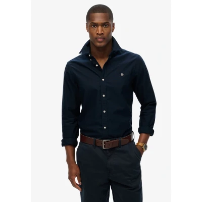 Afbeelding van Superdry Oxford LONG Sleeve Overhemd, Heren, Maat: XL, Eclipse navy