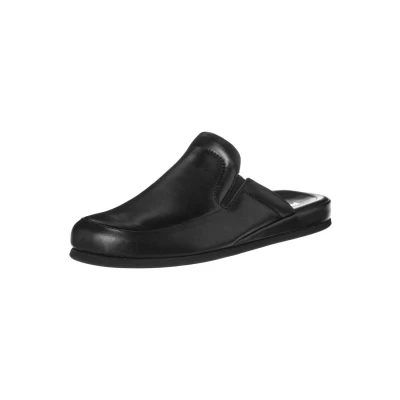 Afbeelding van Rohde Pantoffels, Heren, Maat: 39, Schwarz Leer/ synthetisch