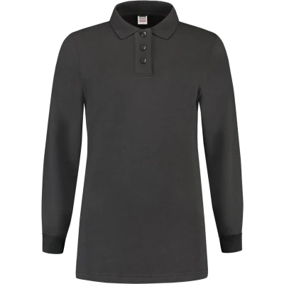 Afbeelding van Tricorp Dames Polosweater Casual Donkergrijs Maat XS
