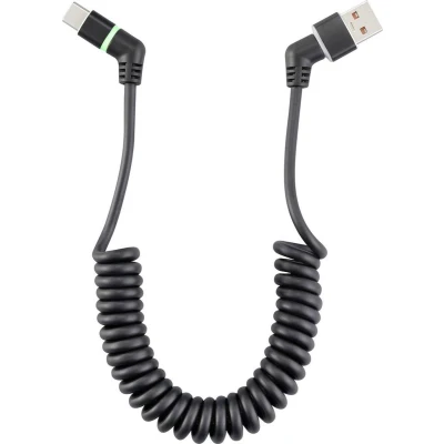 Afbeelding van Renkforce USB laadkabel 2.0 A stekker, C stekker 0.13 m Zwart Connectoren 360 draaibaar RF 6713690