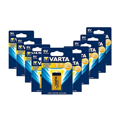 Afbeelding van Varta Longlife 9V alkaline batterij 6LR61 10 stuks