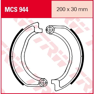 Afbeelding van Remschoenset TRW MCS944