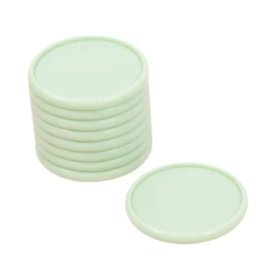 Afbeelding van Craftelier L kunststof ringen voor het binden van planners, afsprakenplanners, notitieboeken of albums, ideaal scrapbooking, 9 stuks met een diameter 45 mm, mintgroen