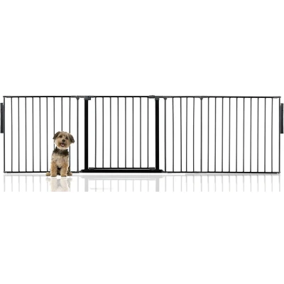 Afbeelding van Bettacare Premium Multi Panel Flexibele Huisdierenbarrière Assortiment, Zwart, tot 262cm Breed (32 opties beschikbaar),Hondenbarrière voor Huisdieren Honden en Puppy&#039;s, Puppybarrière geschikt binnen buitengebruik