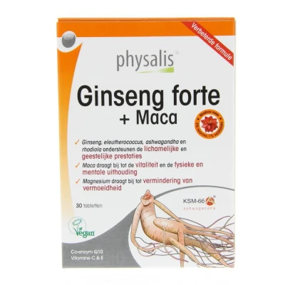 Afbeelding van Physalis Ginseng Forte Tabletten 30TB